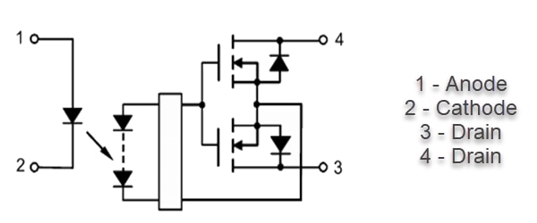 Toshiba TLP348x Optocoupler Photorelays